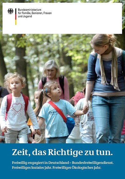 Titelsseite der Broschüre "Zeit, das Richtige zu tun."